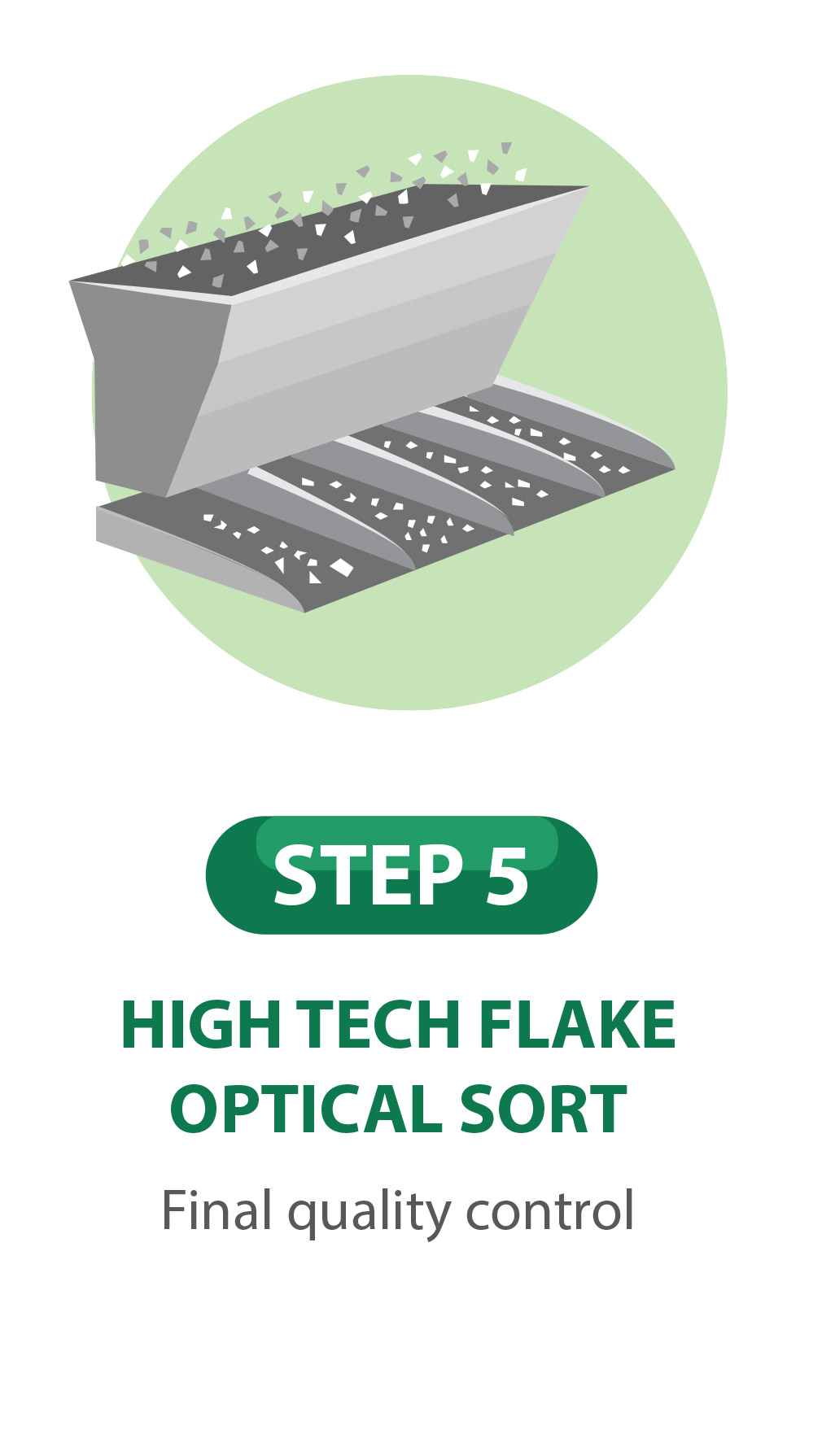 Step 5 High Tech Flake Optical Sort